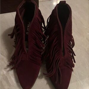 Wild G Fringe Burgundy Women's Shoes